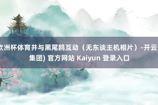 欧洲杯体育并与黑尾鸥互动(无东谈主机相片)-开云 (集团) 官方网站 Kaiyun 登录入口